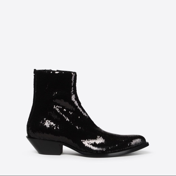 Martin Maison Margiela Sequin cowboy boots. Size USA 41 IT. $1195 - Picture 2 of 14